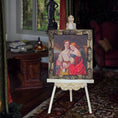 Load image into Gallery viewer, Paul Saltarelli 2004 Two Beauties Miniature Oil Painting After Charles Baxter