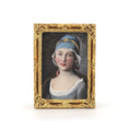 Load image into Gallery viewer, Maritza Moran Pietro Rotari Russian Girl Miniature Oil Painting 2015