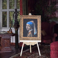 Load image into Gallery viewer, Fred Marsh 2006 Girl with a Pearl Earring After Vermeer Miniature Painting