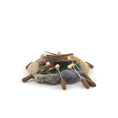 Load image into Gallery viewer, Bonnie Fake Handmade Miniature Campfire Fire Pit with Toasted Marshmallows 1:12 Scale