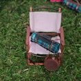 Load image into Gallery viewer, Bonnie Fake Dollhouse Miniature Camping Blanket Roll & Leather Canteen Set 1:12 Scale