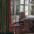 Load image into Gallery viewer, Francis Whittemore Ruby Venetian Glass Decanter & Goblet Set 24K Gold