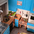 Load image into Gallery viewer, Julia Child's Television Kitchen Replica Room Box by Terry Harville