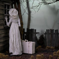 Load image into Gallery viewer, Maysi-Art OOAK Ghostly Lady in Handcrafted Paper Dress Dollhouse Doll