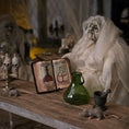 Load image into Gallery viewer, 3-Piece Witch’s Apothecary Book, Glass Bottle & Mortar Set