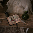 Load image into Gallery viewer, 3-Piece Witch’s Apothecary Book, Glass Bottle & Mortar Set