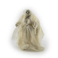 Load image into Gallery viewer, OOAK Elderly Ghost Witch in Flowing Silk Robes Clay Dollhouse Doll