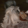Load image into Gallery viewer, OOAK Seated or Flying Ghost Witch in Flowing Silk Robes Dollhouse Doll