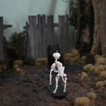 Load image into Gallery viewer, Koni Coursien & Teresa Dudley Hand-Sculpted Spooky Cat Skeleton