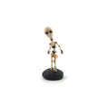 Load image into Gallery viewer, Clay Oddities Skeleton on Black Display Base Spooky Decor in 1:12 Scale