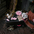 Load image into Gallery viewer, Julie Campbell Dollhouse Doll Witch & Her Spooky Sweets Cart IGMA