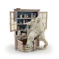 Load image into Gallery viewer, RESERVED RICK The Kitchen Witch Ghost Sculpted Doll & Cabinet Marcia Backstrom OOAK