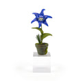 Load image into Gallery viewer, Georgia Marfels Blue Tiger Lily Cat Flower in Pot Dollhouse Miniature