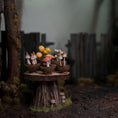 Load image into Gallery viewer, Loredana Tonetti Fall Mushroom Table Fall Halloween Fairy Garden
