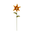 Load image into Gallery viewer, Georgia Marfels Orange Tiger Lily Cat Flower Green Glass Eyes