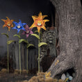 Load image into Gallery viewer, Georgia Marfels Orange Tiger Lily Cat Flower Green Glass Eyes