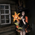 Load image into Gallery viewer, Georgia Marfels Orange Tiger Lily Cat Flower Green Glass Eyes