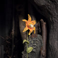 Load image into Gallery viewer, Georgia Marfels Orange Tiger Lily Cat Flower with Blue Glass Eyes