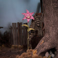 Load image into Gallery viewer, Georgia Marfels Purple-Pink Tiger Lily Cat Flower with Blue Eyes