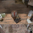 Load image into Gallery viewer, Antique-Style Microscope & Blood Specimen Slide Miniature Collection