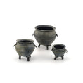 Load image into Gallery viewer, Georgia Marfels Clay Halloween Cauldron Trio Dollhouse Miniatures