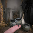 Load image into Gallery viewer, Georgia Marfels Clay Halloween Cauldron Trio Dollhouse Miniatures
