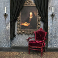 Load image into Gallery viewer, Vintage Bespaq Burgundy Velvet Armchair Miniature 1:12 Scale