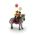 Load image into Gallery viewer, Maureen Thomas OOAK Circus Zebra with Two Child Clown Dolls & Balloons