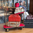Load image into Gallery viewer, Vintage Brown Leather Travel Carrying Bag with Buckles & Handles