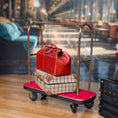 Load image into Gallery viewer, Vintage Brown Leather Travel Carrying Bag with Buckles & Handles