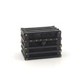Load image into Gallery viewer, Nancy Summers Vintage Black Miniature Steamer Trunk 1988