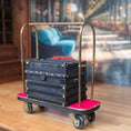 Load image into Gallery viewer, Nancy Summers Vintage Black Miniature Steamer Trunk 1988