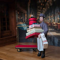 Load image into Gallery viewer, Artisan Bellman Doll with Valet Cart & Parcels Miniature 1:12 Scale