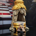 Load image into Gallery viewer, Aleah Klay OOAK Nutcracker-Inspired Mouse King with Tiny Crowned Lion Toy