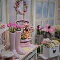Load image into Gallery viewer, Aleah Klay OOAK Baby Bunny in Duckling Outfit Miniature Fantasy Sculpture
