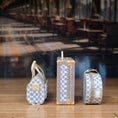 Load image into Gallery viewer, Jilienne Damier Azur-Style Designer Luggage Set with Suitcase & Travel Cases