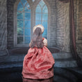 Load image into Gallery viewer, OOAK Tudor Lady Porcelain Dollhouse Doll with Beaded Headpiece