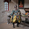 Load image into Gallery viewer, Medieval Gentleman Porcelain Doll with Sword, Goblet & Handmade Leather Shoes