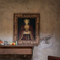 Load image into Gallery viewer, Portrait of Anne of Cleves by Melissa Wyatt Oil Painting After Hans Holbein 1987