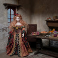 Load image into Gallery viewer, Debbie Vanstone Blonde “Lady Eden” Tudor Lady Doll in Silk Costume 1:12 Scale