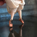 Load image into Gallery viewer, Derdriu Dolls Tudor Royal Lady in Silk Damask with French Hood 1:12 Scale