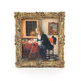 Load image into Gallery viewer, Paul Saltarelli “A Man Writing a Letter” After Gabriel Metsu Miniature Painting 2007