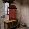 Load image into Gallery viewer, Gilbert Mena Madonna and Child Shrine after Vittore Carpaccio Hand-Carved Wood