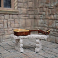 Load image into Gallery viewer, Ken Manning Hand-Carved Bell Cittern Antique-Style Miniature Instrument 1:12 Scale