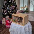 Load image into Gallery viewer, Rare Volker Arnold Illuminated Micro Miniature Christmas Roombox Scene 1:144 Scale