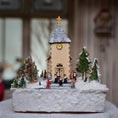 Load image into Gallery viewer, Rare Volker Arnold Illuminated Micro Miniature Winter Church Scene in 1:144 Scale