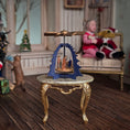 Load image into Gallery viewer, Volker Arnold Micro Miniature Blue Tree Christmas Pyramid with Nativity 1:144 Scale