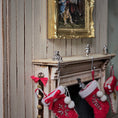 Load image into Gallery viewer, Peter Acquisto Sterling Silver Teddy Bear Stocking Hanger Christmas Decor