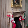 Load image into Gallery viewer, Peter Acquisto Sterling Silver Santa Claus Stocking Hanger Christmas Decor