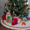 Load image into Gallery viewer, Natalia Frank Pictorial Petit Point Christmas Stocking with Gingerbread Man & Candy Cane